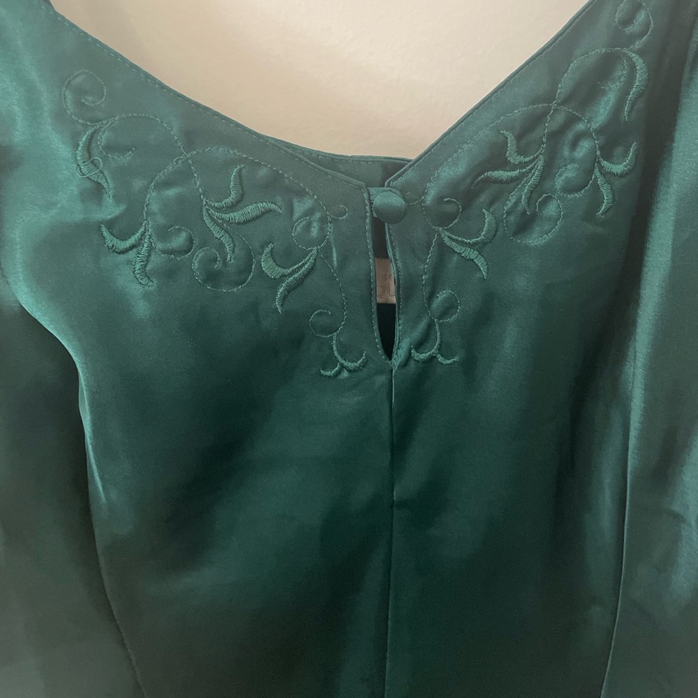 Green, Lightweight, Polyester Romper! - image 2